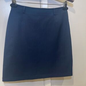 Prada Italy Dark Navy  Classic Pensil Midi Skirt Size EU 38, US 6